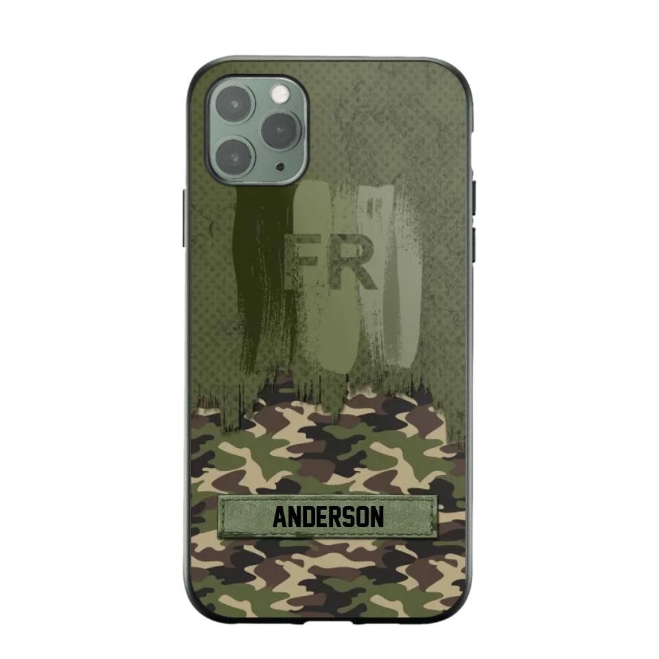 Personalized France Soldier/Veteran Camo Phonecase 3D Printed 22DEC-DT15