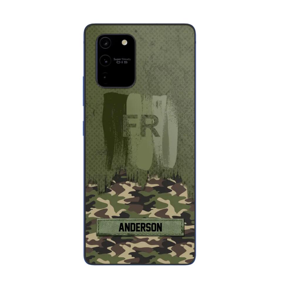 Personalized France Soldier/Veteran Camo Phonecase 3D Printed 22DEC-DT15