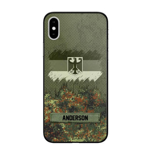 Personalized German Soldier/Veteran Camo Phonecase 3D Printed 22DEC-DT15