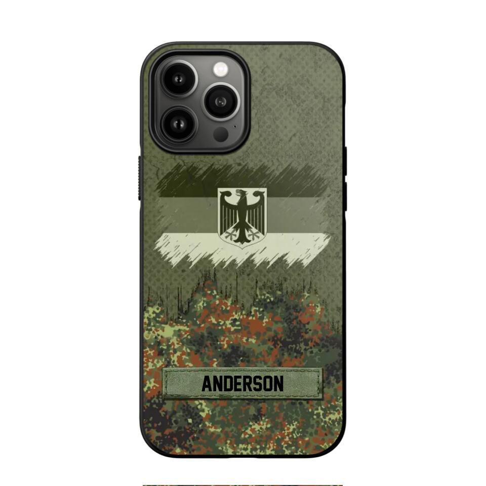 Personalized German Soldier/Veteran Camo Phonecase 3D Printed 22DEC-DT15