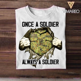 Personalized Once An Australian Solider Always A Solider Rank Camo Tshirt Printed 22DEC-HQ19