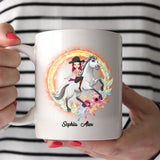 Personalized Just A Girl Who Loves Horses White Mug Printed PNHQ2012