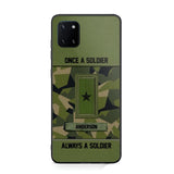 Personalized Once A Soldier Always A Soldier Sweden Soldier/ Veteran Rank Camo Phonecase 3D Printed 22DEC-DT14