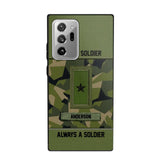 Personalized Once A Soldier Always A Soldier Sweden Soldier/ Veteran Rank Camo Phonecase 3D Printed 22DEC-DT14