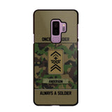 Personalized Once A Soldier Always A Soldier Swiss Soldier/ Veteran Rank Camo Phonecase 3D Printed 22DEC-DT14