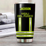 Personalized Italian Firefighter Tumbler Printed 22DEC-HY20