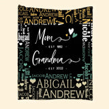 Personalized Mom & Grandma's Year Quilt Blanket Printed QTHQ2812