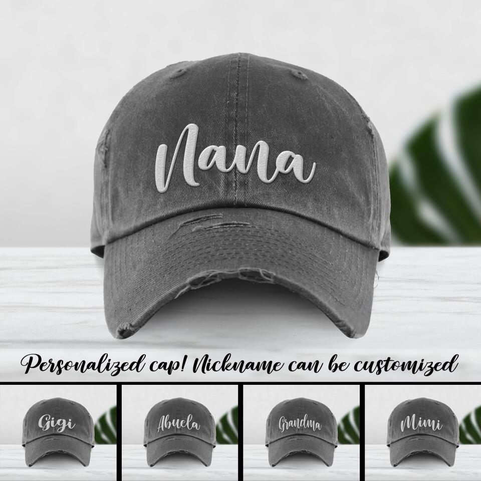 Personalized Grandma Peaked Cap 3D Printed 22DEC-DT30