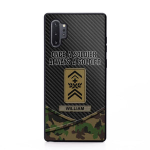 Personalized Swiss Once A Soldier Always A Soldier Camo Phonecase 3D Printed 23JAN-HY03