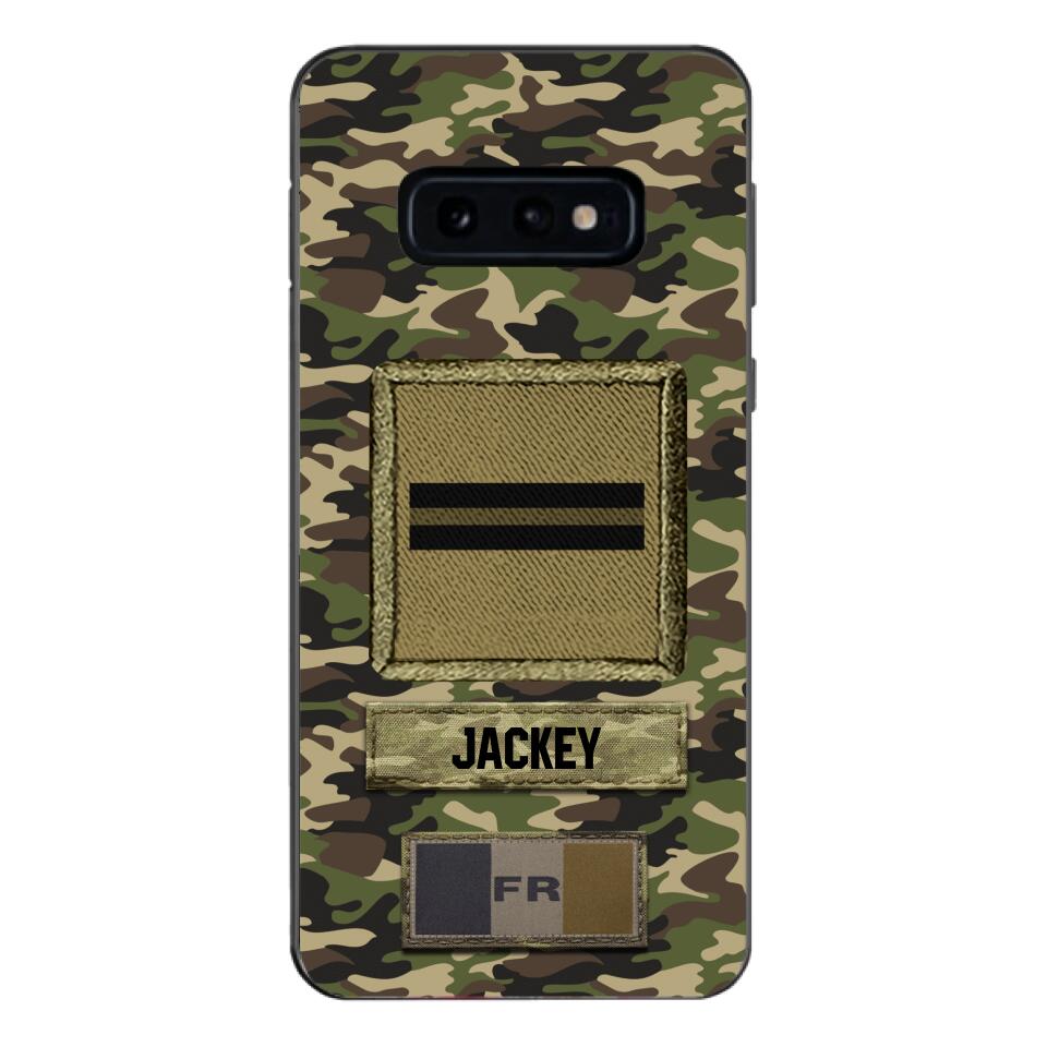 Personalized France Soldier Camo Phone Case Printed 25MAR-HQ26