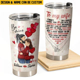 Personalized To My Wife Love Couple Gifts Tumbler Printed PNHQ0501