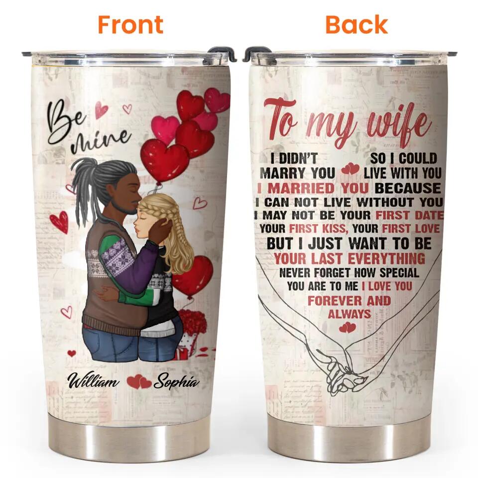 Personalized To My Wife Love Couple Gifts Tumbler Printed PNHQ0501