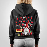 Personalized Grandma Nana Mommy Aunt Kid Name  Heart Hippie Hoodie Printed 23JAN-DT05