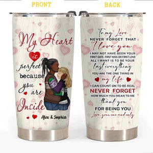 Personalized Couple Happy Valentines Day Tumbler Printed PNHY0601