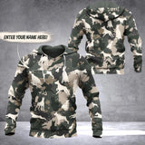 Personalized Doberman Camo Hoodie Or Zip Hoodie 3D Printed QTDT0601