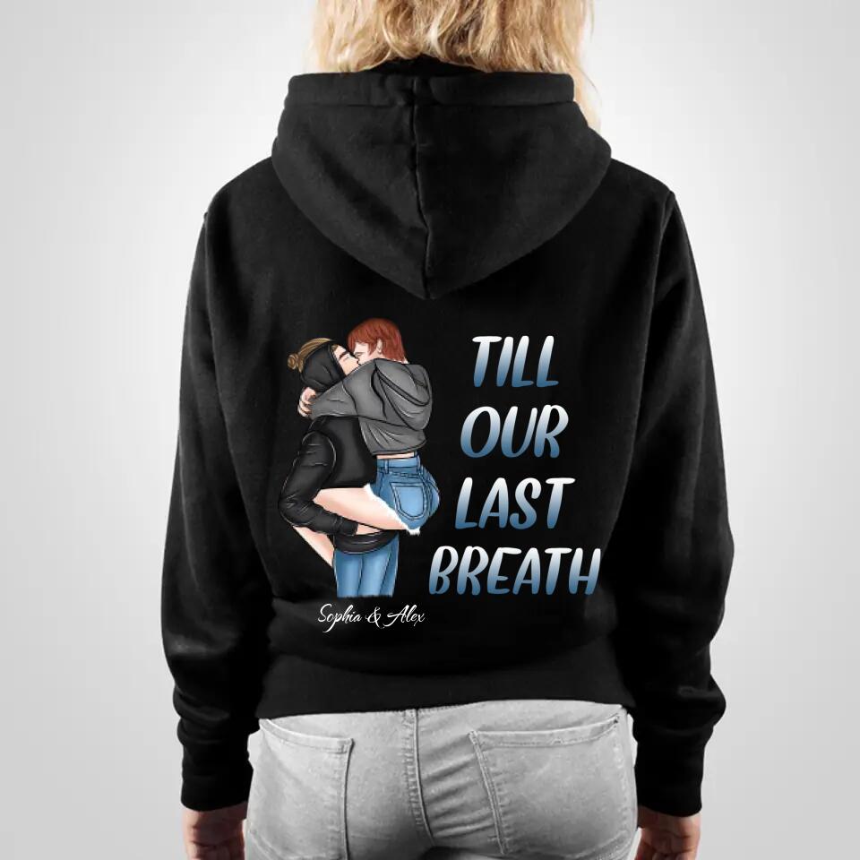 Personalized From Our First Kis till Our Last Breath Couple Hoodie Printed Valentine's Day Gift 23JAN-VD09