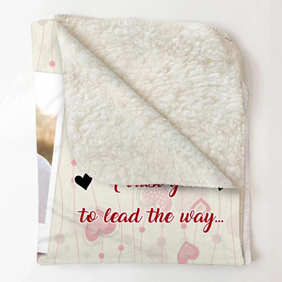 Personalized I Stand Behind You Because I Trust You Valentine's Day Gift Quilt Blanket Printed PNHY0901