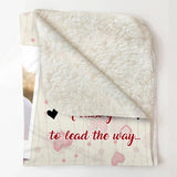 Personalized I Stand Behind You Because I Trust You Valentine's Day Gift Quilt Blanket Printed PNHY0901