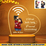 Personalized Network And Password Love Valentine's Day Gift Led Lamp Printed PNHQ0901