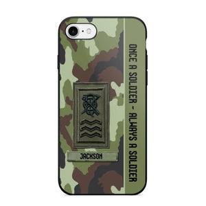 Personalized Irish Soldier/ Veteran Once A Soldier Always A Soldier Camo Phonecase 3D Printed QTDT1001