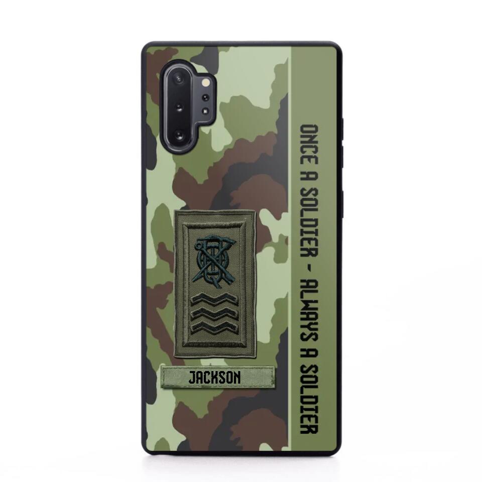 Personalized Irish Soldier/ Veteran Once A Soldier Always A Soldier Camo Phonecase 3D Printed QTDT1001