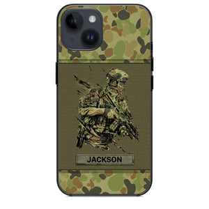 Personalized Australian Soldier/ Veteran Camo Phonecase 3D Printed 23JAN-HY10