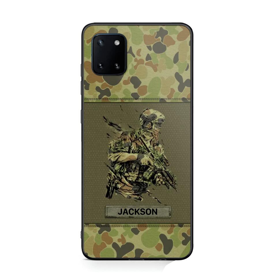 Personalized Australian Soldier/ Veteran Camo Phonecase 3D Printed 23JAN-HY10