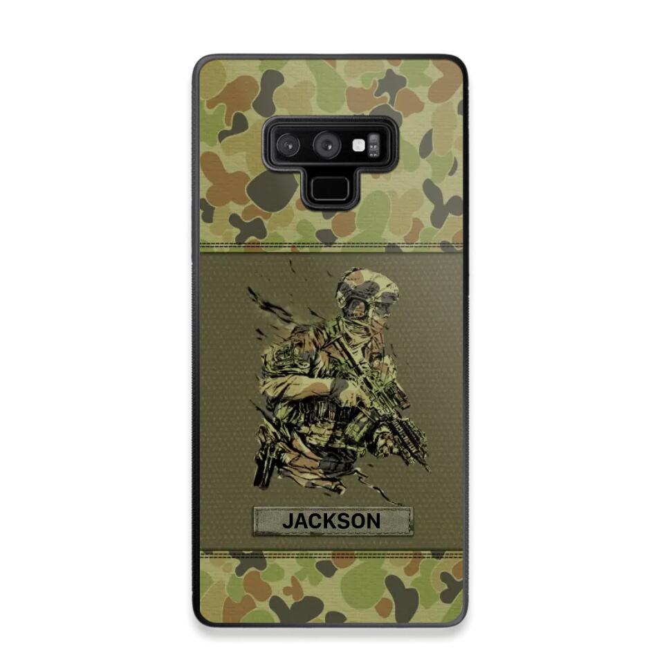 Personalized Australian Soldier/ Veteran Camo Phonecase 3D Printed 23JAN-HY10