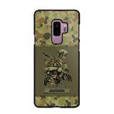 Personalized Australian Soldier/ Veteran Camo Phonecase 3D Printed 23JAN-HY10