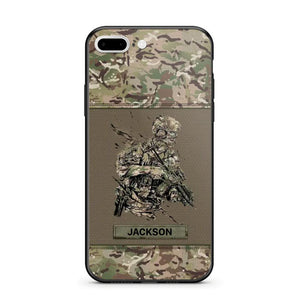 Personalized UK Soldier/ Veteran Camo Phonecase 3D Printed 23JAN-HY10