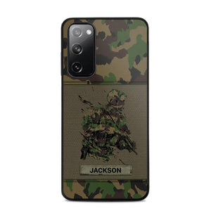 Personalized Swiss Soldier/ Veteran Camo Phonecase 3D Printed 23JAN-HY10