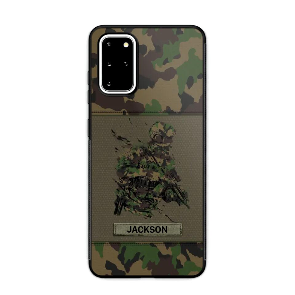 Personalized Swiss Soldier/ Veteran Camo Phonecase 3D Printed 23JAN-HY10