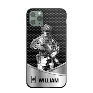 Personalized Canadian Soldier/ Veteran Rank Camo Phonecase 3D Printed 23JAN-DT10