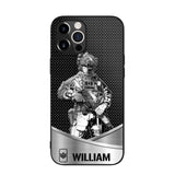 Personalized Canadian Soldier/ Veteran Rank Camo Phonecase 3D Printed 23JAN-DT10