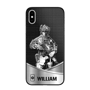 Personalized Canadian Soldier/ Veteran Rank Camo Phonecase 3D Printed 23JAN-DT10