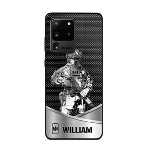 Personalized Canadian Soldier/ Veteran Rank Camo Phonecase 3D Printed 23JAN-DT10