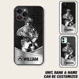 Personalized France Soldier/ Veteran Rank Camo Phonecase 3D Printed 23JAN-DT10