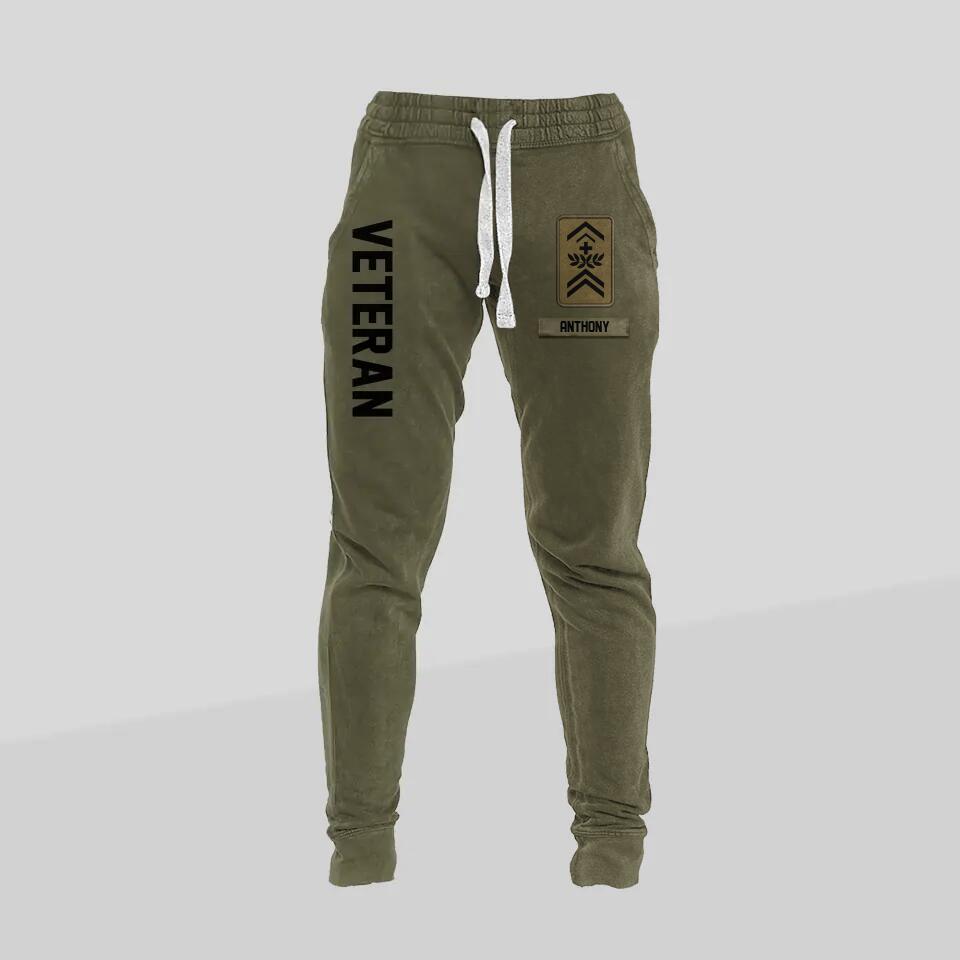 Personalized I Am A Swiss Veteran I Would Put The Uniform Back On Once A Soldier Always A Soldier Rank Hoodie Or Sweatpant 3D Printed 23JAN-HQ10