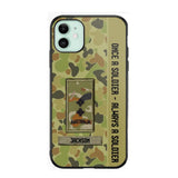 Personalized Australian Soldier/ Veteran Once A Soldier Always A Soldier Phonecase 3D Printed QTDT1101