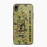 Personalized Australian Soldier/ Veteran Once A Soldier Always A Soldier Phonecase 3D Printed QTDT1101