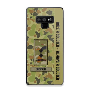 Personalized Australian Soldier/ Veteran Once A Soldier Always A Soldier Phonecase 3D Printed QTDT1101