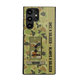 Personalized Australian Soldier/ Veteran Once A Soldier Always A Soldier Phonecase 3D Printed QTDT1101