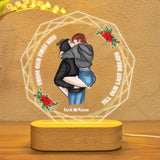 Personalized From Our First Kiss Till Our Last Breath Couple Valentine's Gifts Led Lamp Printed PNDT1101