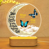 Personalized We Believe There Are Angels Among Us Dad Mom Led Lamp Printed 23JAN-VD12