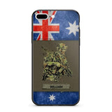 Personalized Australian Soldier/ Veteran Phonecase 3D Printed 23JAN-HY13