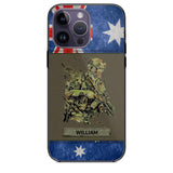 Personalized Australian Soldier/ Veteran Phonecase 3D Printed 23JAN-HY13