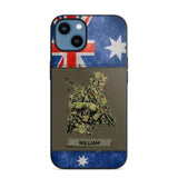 Personalized Australian Soldier/ Veteran Phonecase 3D Printed 23JAN-HY13