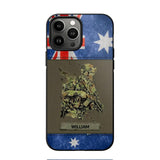 Personalized Australian Soldier/ Veteran Phonecase 3D Printed 23JAN-HY13