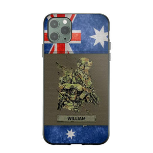 Personalized Australian Soldier/ Veteran Phonecase 3D Printed 23JAN-HY13