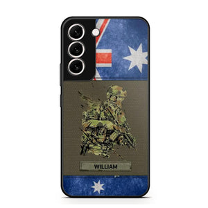 Personalized Australian Soldier/ Veteran Phonecase 3D Printed 23JAN-HY13